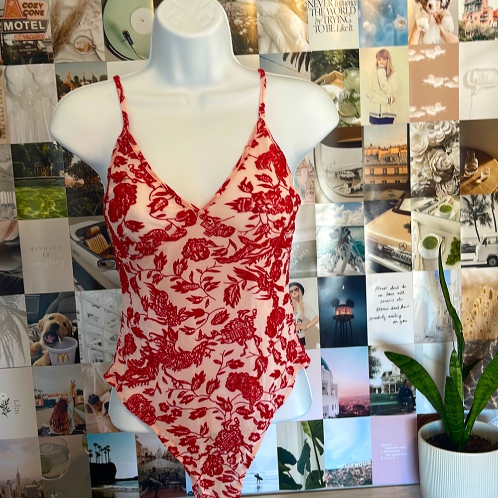 Sheer mesh bodysuit